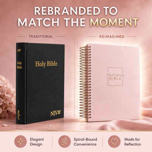 Pink NIV Illustrating Bible, Spiral-bound (Old + New Testament)
